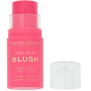 makeup revolution, fast base, stick per blush, rosa, 14 g