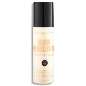 makeup revolution, glow revolution, vegano, illuminante, spray, per viso e corpo, 200 ml