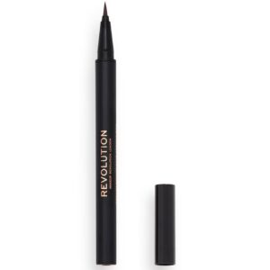 makeup revolution, hair stroke, matita crema per sopracciglia, marrone medio, 0.5 g