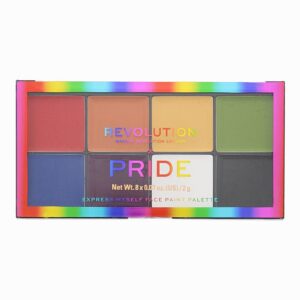 makeup revolution, pride express myself, palette viso, 8 sfumature, 16 g