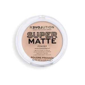 makeup revolution, super matte, correttore in polvere, vaniglia, 6 g