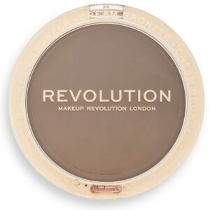 makeup revolution, ultra cream, cacao, bronzatura, cipria compatta abbronzante, medio, 6.7 g