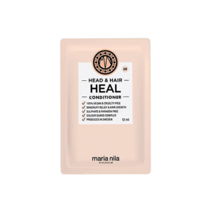 maria nila, head & hair heal, balsamo trattamento capelli, antiforfora, 12 ml