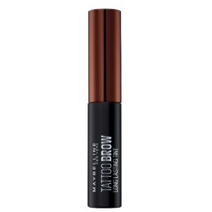 maybelline, tattoo brow, tinteggiato, gel per sopracciglia, 3, marrone scuro, 4.8 ml
