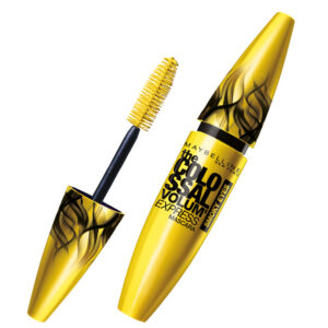maybelline, the colossal volume express, collagene, finitura opaca, mascara, occhi affumicati nero, 10.7 ml
