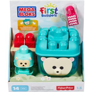 mega bloks, first builders, bouw & wiebel riccio, set di costruzione, unisex, 1 5 anni