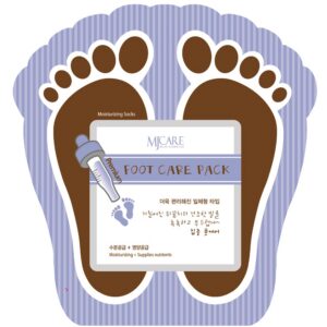 mijin, mjcare, idratante, maschera in foglio per i piedi, 10 g