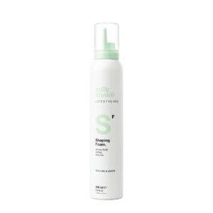 milk shake, lifestyling, mousse per styling capelli, modellatura, presa forte, 200 ml