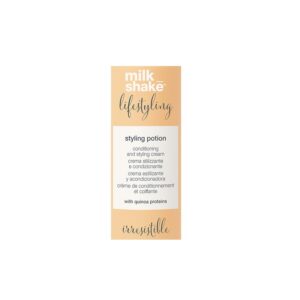 milk shake, lifestyling styling potion, vitamina e, crema per lo styling dei capelli, 10 ml