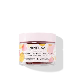 mimitika, solar food, estratto di pomodoro & fiore di calendula, protezione solare, giorno, integratori, 25 g