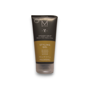 mitch by paul mitchell, styling steady grip, senza parabeni, gel per styling capelli, luminosità naturale, tenuta ferma, 150 ml