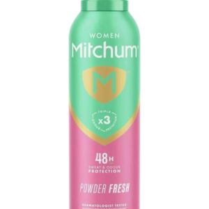 mitchum, powder fresh, idratante 48h, spray deodorante, per le donne, 200 ml