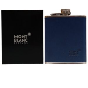 montblanc, travel, bottiglia d'acqua in vetro gwp blu