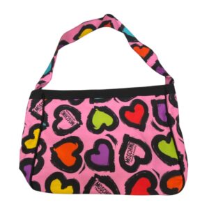 moschino, hearts&love, borsa in tessuto, 1905969, per le donne, 40 x 32 x 13