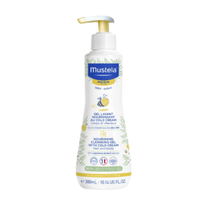 mustela, cold cream, natural beeswax, pulizia delicata, gel detergente, 300 ml