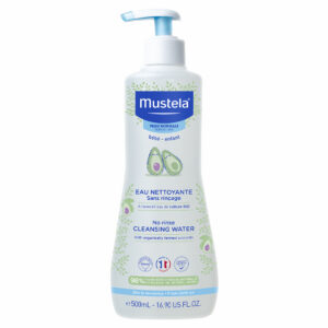 mustela, no rinse, avocado, soften, acqua detergente, for face, body & diaper area, 500 ml