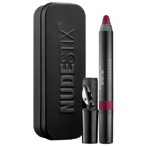 nudestix, gel color, balsamo labbra e guance 2 in 1, whicked, 2.8 g