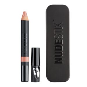 nudestix, intense matte, matita labbra & fard 2 in 1, sussurrare, 2.8 g