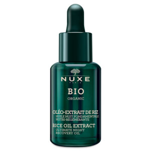 nuxe, bio organic, estratto di riso, recupero, notte, olio, per il viso, 30 ml