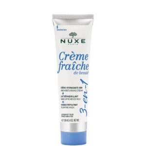 nuxe, creme fraiche de beaute, idratante, crema, latte struccante & maschera volumizzante 3 in 1, 100 ml *tester