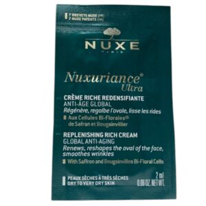 nuxe, nuxuriance ultra, vegano, anti età, crema ricca, per il viso, 2 ml *campione