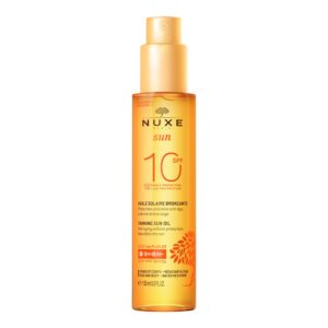 nuxe, sun, anti età, olio abbronzante, spf 10, 150 ml