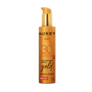 nuxe, sun gold, protezione uv, olio abbronzante, spf 30, 150 ml