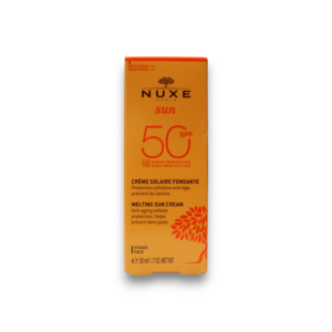 nuxe, sun, protezione uv, crema solare, per il viso, spf 50, 50 ml