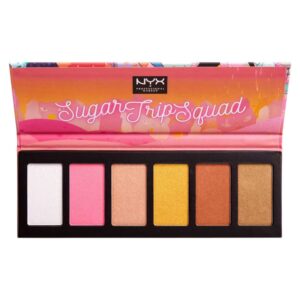 nyx, sugar trip squad, cruelty free, scintillante, palette evidenziatori, 01, squadhp, 30 g