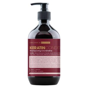 organic & botanic, keratin, balsamo trattamento capelli, cleansing and conditioning, tutti i tipi di capelli, 500 ml