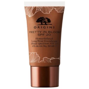 origins, pretty in bloom, lunga durata, fondotinta in crema, 720, molto profondamente fresco, spf 20, 30 ml