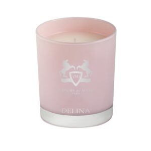 parfums de marly, delina, floreale, candela profumata, 190 g