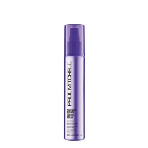 paul mitchell, blonde platinum blonde, senza parabeni, spray tonalizzante per capelli, per capelli biondi/mèches/grigi o bianchi, 150 ml