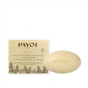 payot, herbier, nutriente, saponetta da massaggio, olio essenziale di rosmarino, per viso e corpo, 50 g