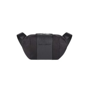 piquadro, bum, borsa a tracolla in tessuto, nero, ca5479br2, 28 x 16 x 6 cm, per uomini