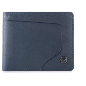 piquadro, piquadro, portafoglio in pelle, pu4518aor, blu oltremare, per uomini
