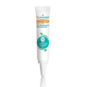 puressentiel, s.o.s. lip, oli essenziali, riparazione, trattamento balsamo per le labbra, 5 ml