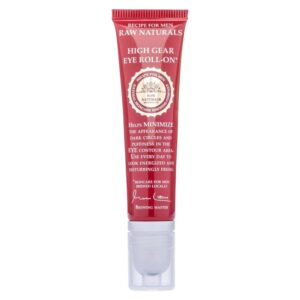 raw naturals, high gear, roll on per gli occhi, 15 ml