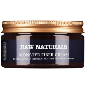 raw naturals, monster fiber, senza parabeni, crema per lo styling dei capelli, 10, 100 ml