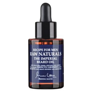 raw naturals, the imperial, olio per barba, 100% vegano, liscia e ammorbidisci, 50 ml