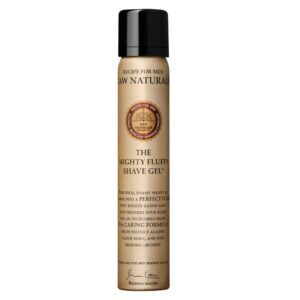 raw naturals, the mighty fluffy, idratante, gel da barba, 75 ml