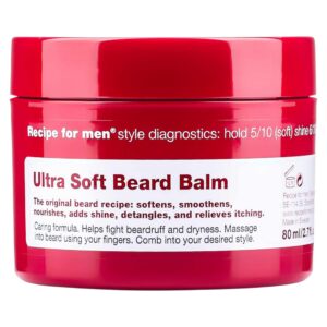 recipe for men, ultra soft beard balm, balsamo per la barba, ammorbidimento, 80 ml