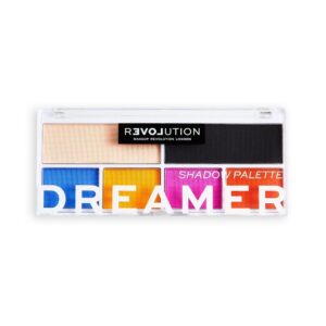 relove by revolution, colour play, palette di ombretti, sognatore, 6 sfumature, 0.65 g