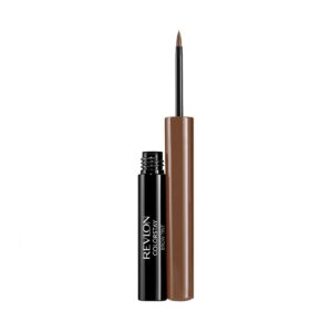 revlon, color stay, eyeliner liquido per sopracciglia, 705, marrone morbido, 1.8 ml