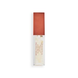 revolution pro, glow edit, luccichio, olio per le labbra, chiaro, 8 ml