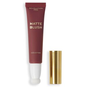 revolution pro, iconic matte, blush in crema, bacca di seduzione, 15 ml