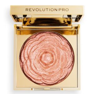 revolution pro, pro lustre, illuminante, compatto blush illuminante, oro rosa, 1 sfumatura, 9 g