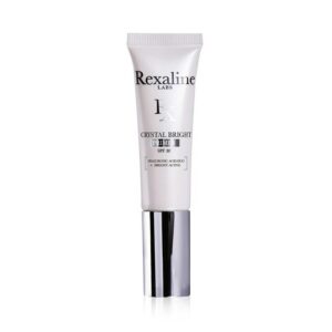rexaline, crystal bright, acido ialuronico + 3 attivi luminosi, illuminante, primer in crema, 30 ml *tester