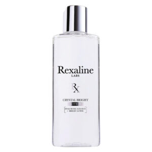 rexaline, crystal bright, acido ialuronico + 3 attivi luminosi, illuminante, lozione esfoliante, 150 ml *tester