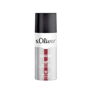 s. oliver, classic, idratante 48h, spray deodorante, per uomini, 150 ml